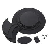 Zhouqiannn Drum Mute Pads Set 10Pcs Foam Drum Silencer Pads Five Drums Three Cymbals Jazz Drum Silencer Pad Drumming Practice Pad Set